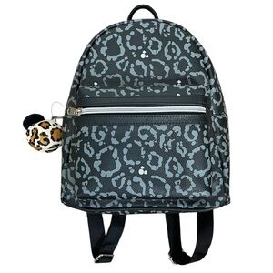 Disney Parks Animal Kingdom Mickey Animal Print Mini Backpack With Charm